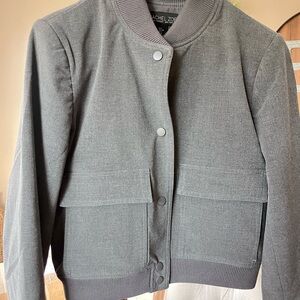 Rachel Zoe Women's Charcoal Bomber Jacket